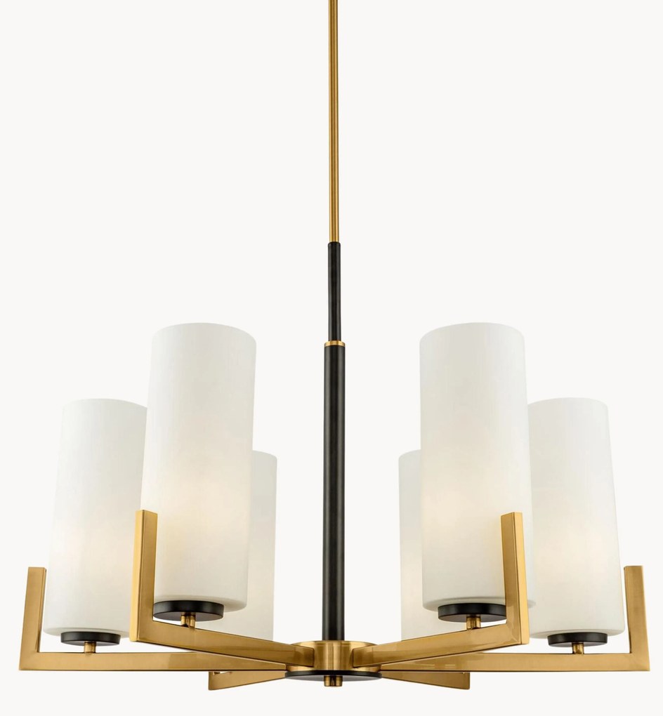 Lampadario grande in vetro Fortano