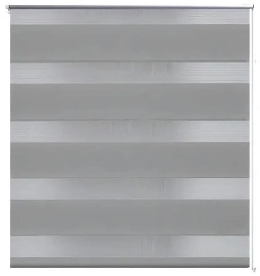 Tenda A Rullo Oscurante Zebra 100x175 Grigia /