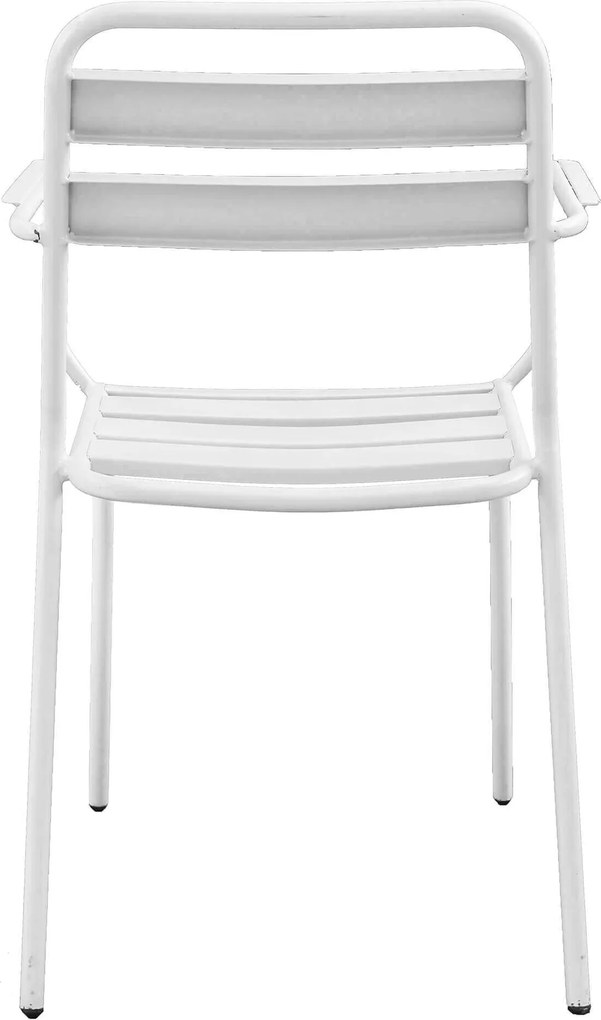 ROMANUS - set tavolo in metallo cm 110 x 70 x 72 h con 4 poltrone Romanus