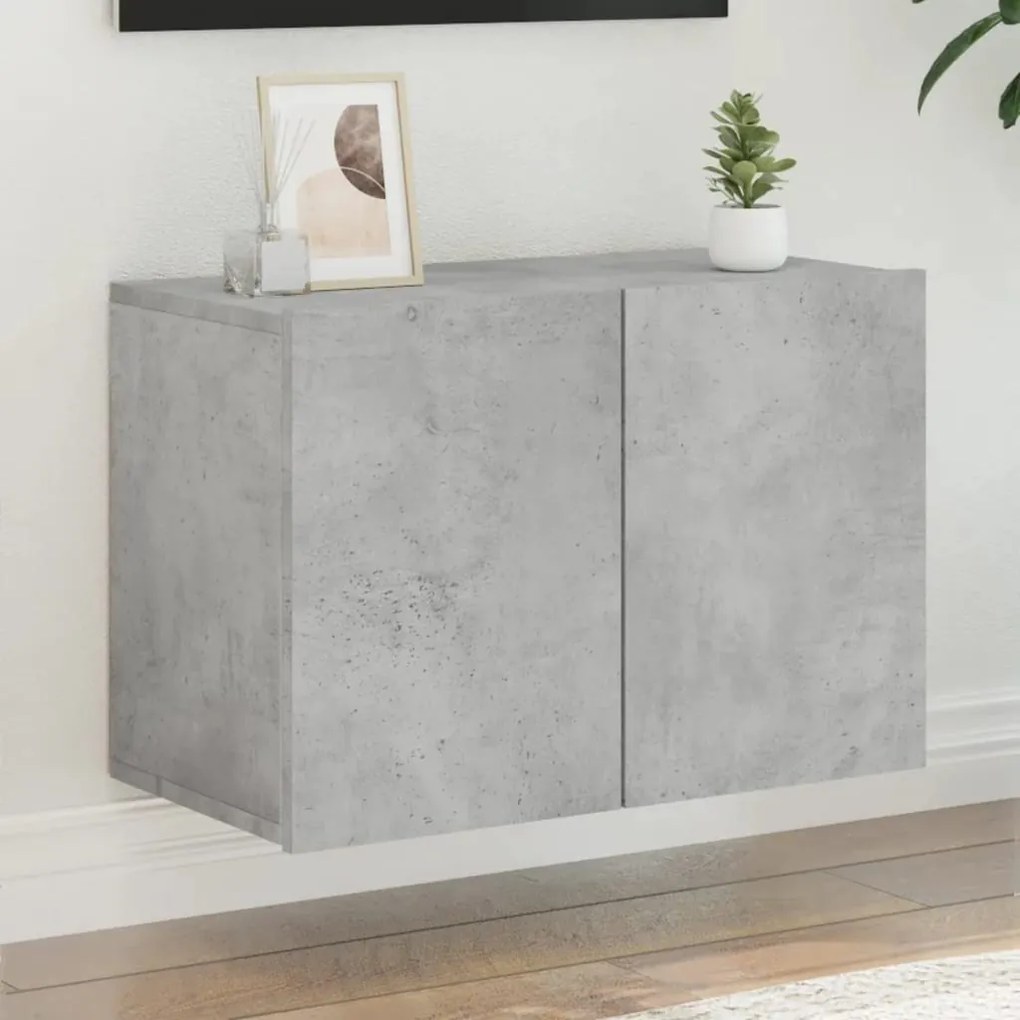 Mobile Tv A Parete Grigio Cemento 60x30x41 Cm /