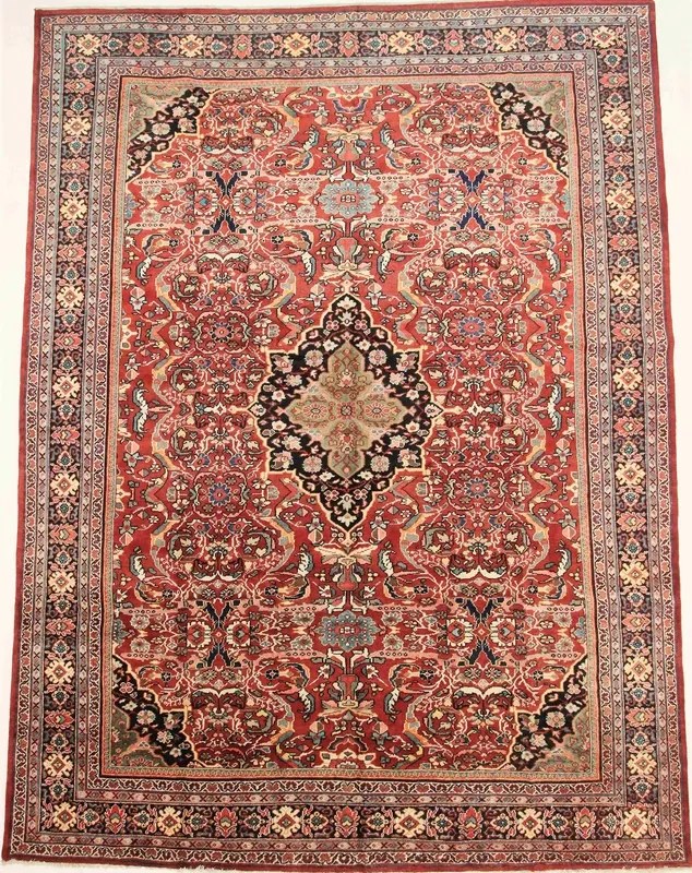 Sarouk Tappeto persiano 320x430 Rosso (Iran) Annodato A Mano