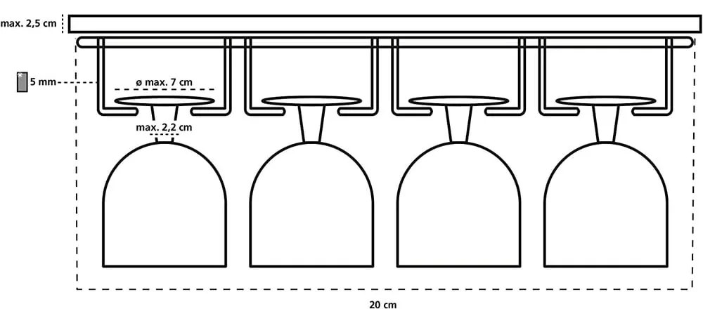 Portabicchieri da armadio - Wenko