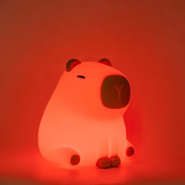 Lampada per bambini LED RGBW Dimmerabile LED/1W/5V USB 1200 mAh capybara