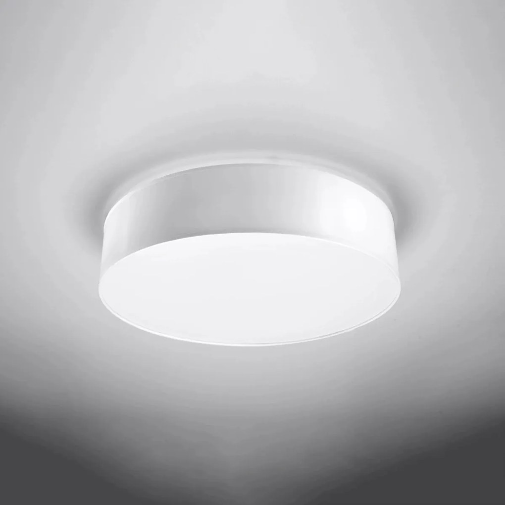 Plafoniera Tonda in PVC da Soffitto 3xE27 ARENA 45 Bianca da interno