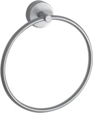 Kamalu - Portasalviette anello da muro in acciaio inox satinato | Monde-S