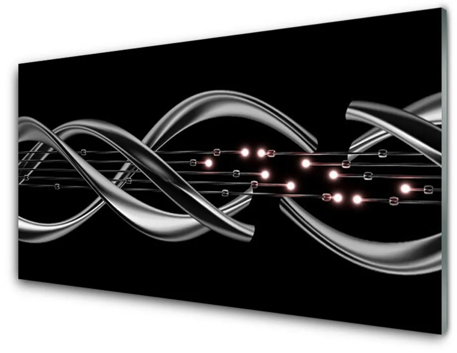 Quadro di vetro Grafica astratta 100x50 cm 2 appendini
