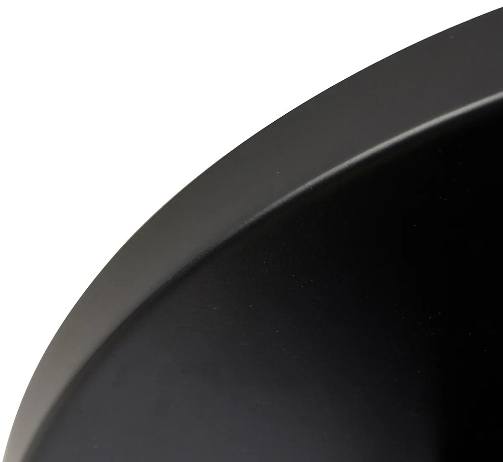 Faretto industriale nero con ottone 3 luci - Haicha