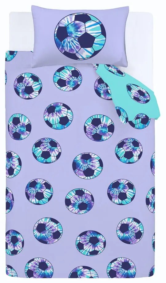 Biancheria da letto singola per bambini 135x200 cm Tie Dye Football - Catherine Lansfield