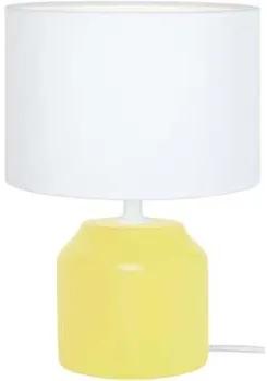 Tosel  Lampade d’ufficio lampada da comodino tondo legno giallo e bianco  Tosel