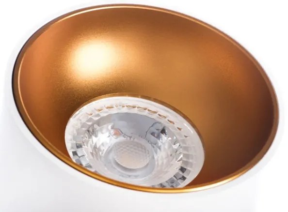 Kanlux 27570 - Faretto RITI 1xGU10/10W/230V bianco/oro