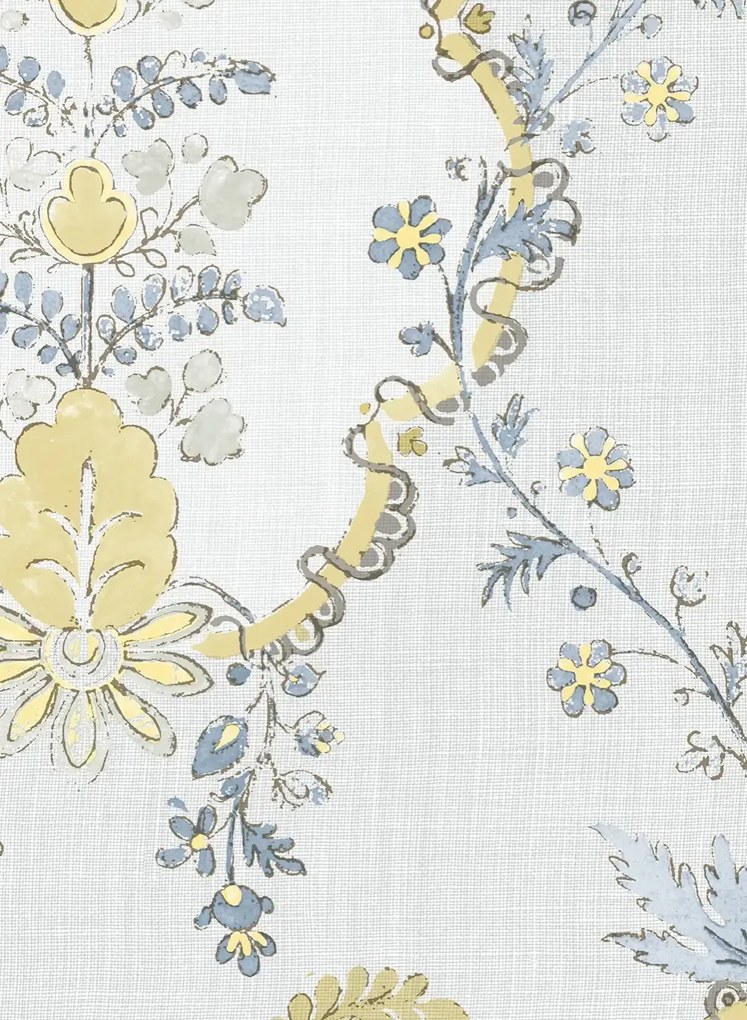 Lewis & Wood Carta da parati Vallance - Blue Citrine