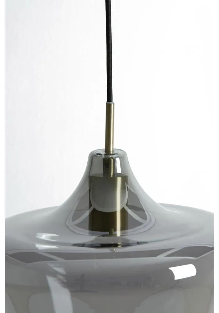 Lampada da soffitto grigia con paralume in vetro ø 22 cm Solly - Light &amp; Living