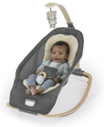 Ingenuity - Lettino vibrante per bambini EVERY SEASON WESLEY 3xC grigio