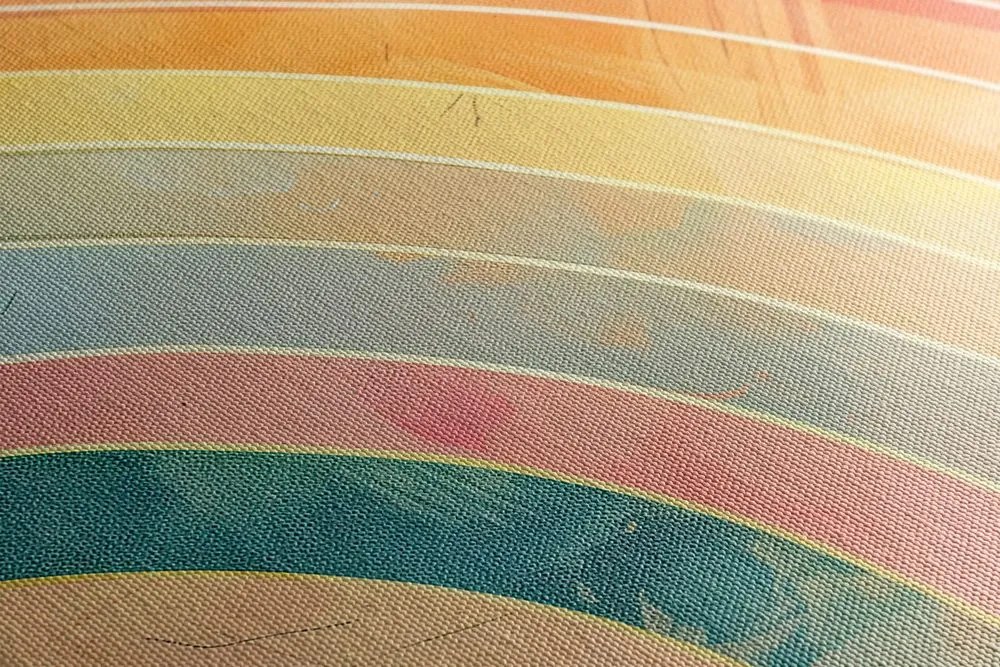 Quadro su tela – Arcobaleno minimalista Peach Fuzz