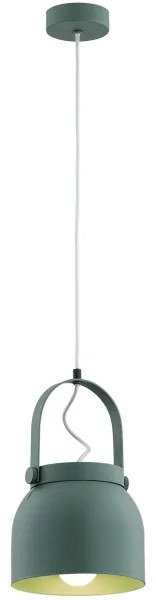 Argon 8283 - Lampadario a sospensione con filo LOGAN 1xE27/15W/230V diametro 20 cm verde
