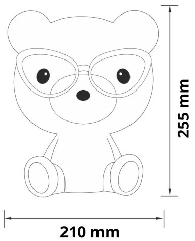 Lampada LED notturna per bambini dimmerabile LED/2,5W orso blu