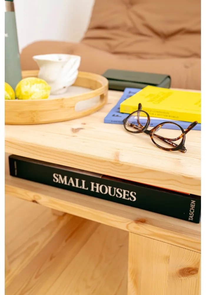 Tavolino da salotto di colore naturale in pino massiccio 45x68 cm Japan – Karup Design