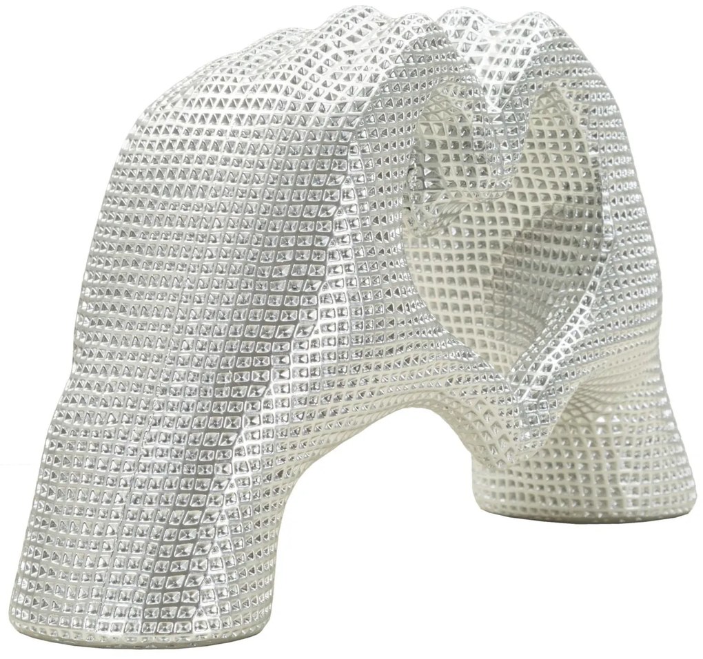 Scultura Lover Silver Cm 25X7,5X13,5 Elegante Decorazione