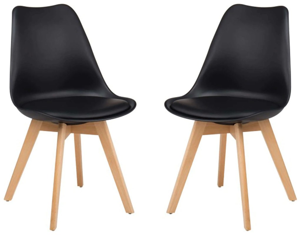 MARGOT - sedia nordica imbottita set da 2