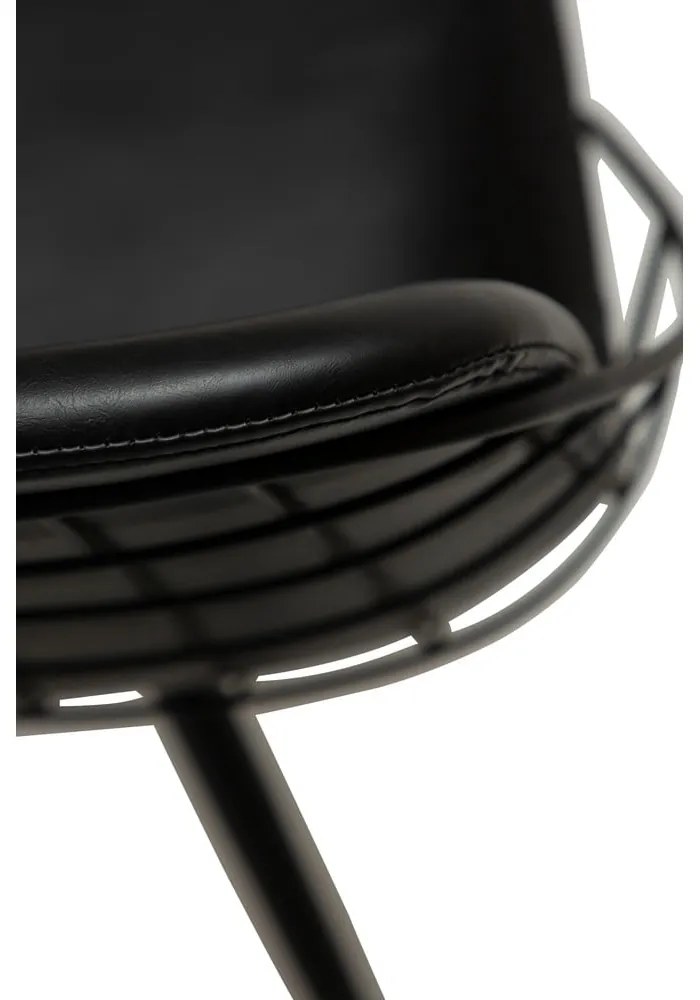 Sedia da pranzo in similpelle nera Sway - DAN-FORM Denmark