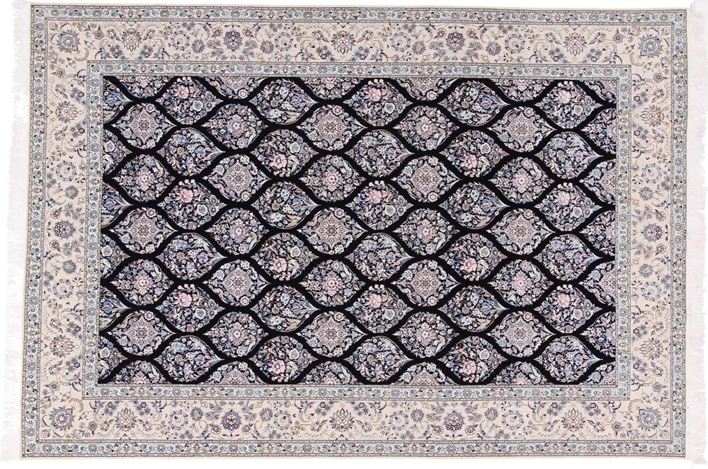 Nain Tappeto 310x210 Beige (Iran) Annodato A Mano