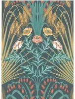 Cole & Son Carta da parati Bluebell - Green and Gold