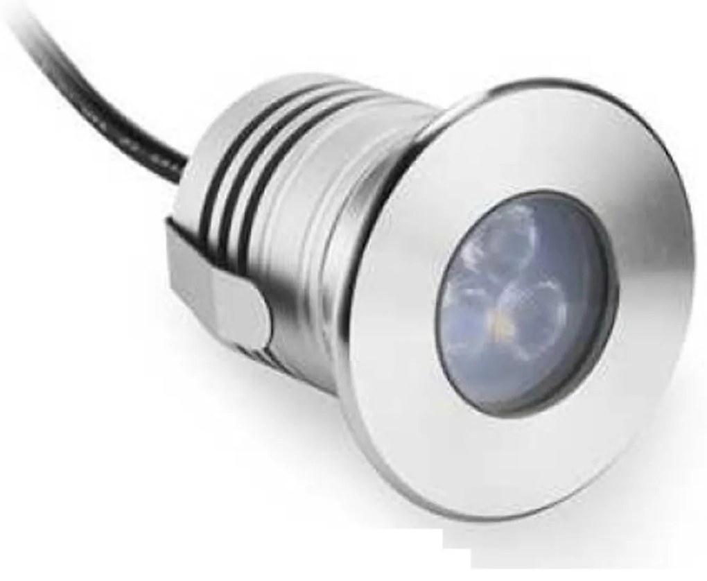 Faretto LED 3W IP68 per Piscine e Fontane Tondo Professional Colore Bianco Caldo 2.700K