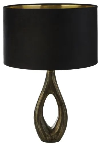 Searchlight EU86531BK - Lampada da tavolo BUCKLOW 1xE27/40W/230V ottone