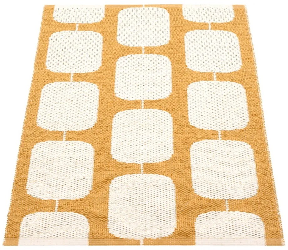 Tappeto da interno/esterno giallo ocra/color crema 70x100 cm Sten Ochre – Pappelina