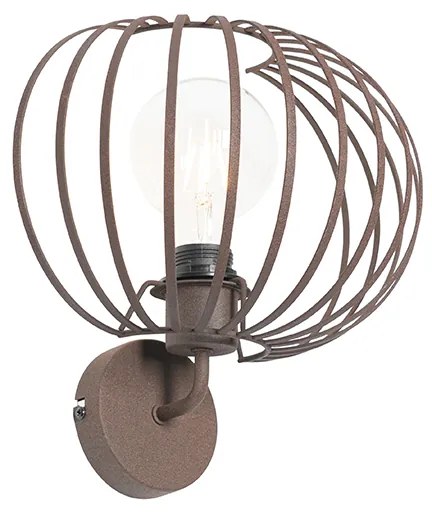 Lampada da parete di design marrone ruggine 30 cm - Johanna