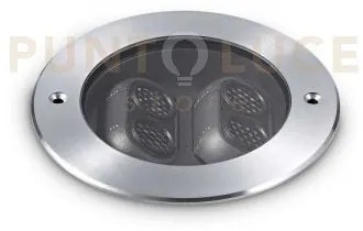 Taurus led smd osram segnapassi incasso 6w 450 lm 3000 k acciaio al...