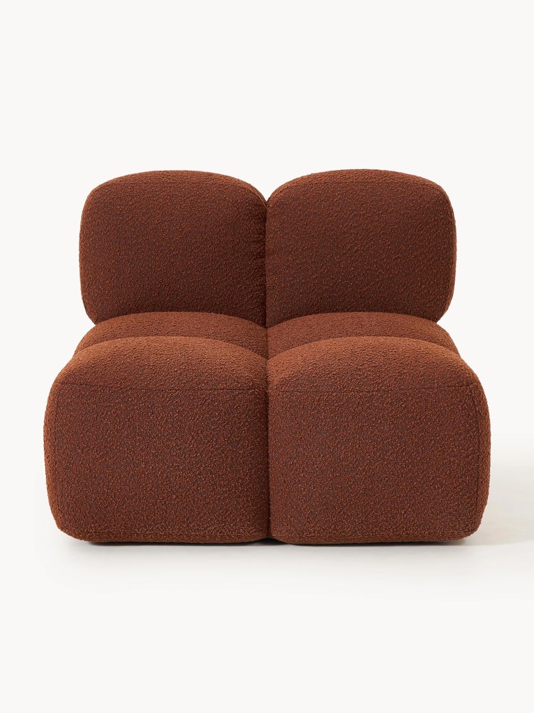 Modulo centrale in bouclé Tayla