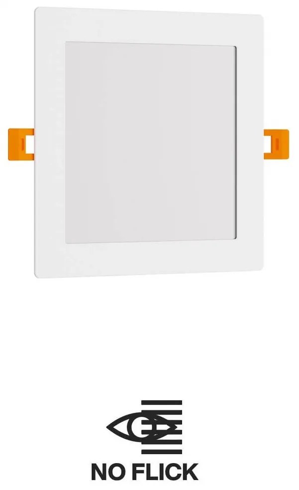 Pannello LED Quadrato 15W 1.500lm Foro 155x155mm Osram chip LED Colore Bianco Naturale 4.000K