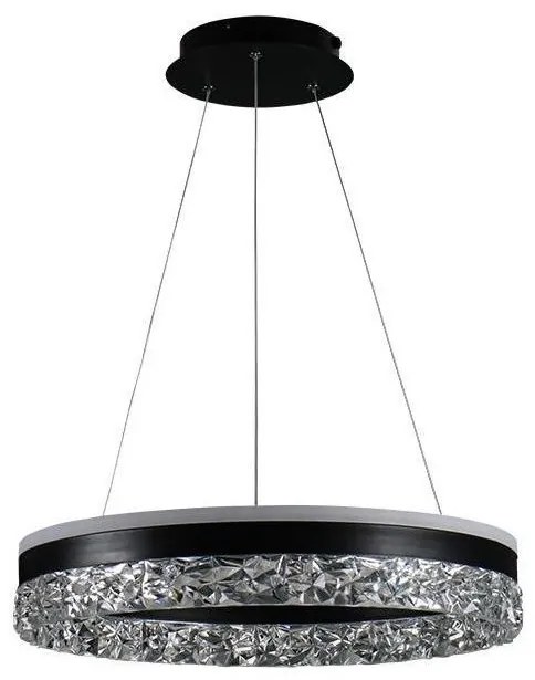 Lampadario a sospensione con filo LED dimmerabile LED/80W/230V 3000-6500K nero + telecomando