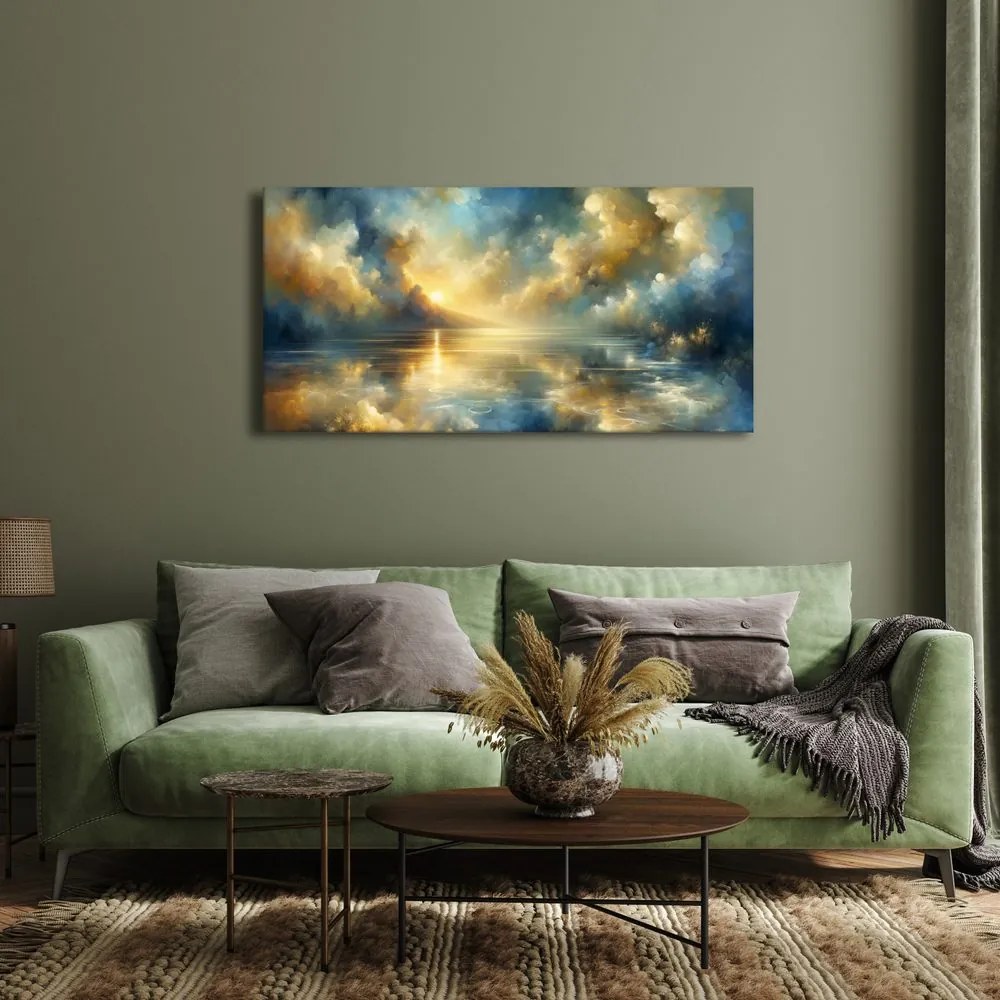 Quadro su tela – Mattina tranquilla al lago