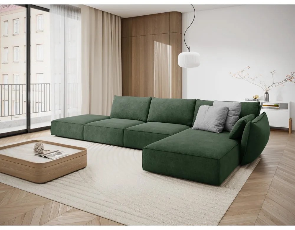 Divano angolare verde scuro (angolo destro) Vanda - Mazzini Sofas