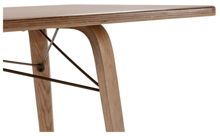 Tavolo da pranzo con piano effetto rovere 90x180 cm Lujan – MOME