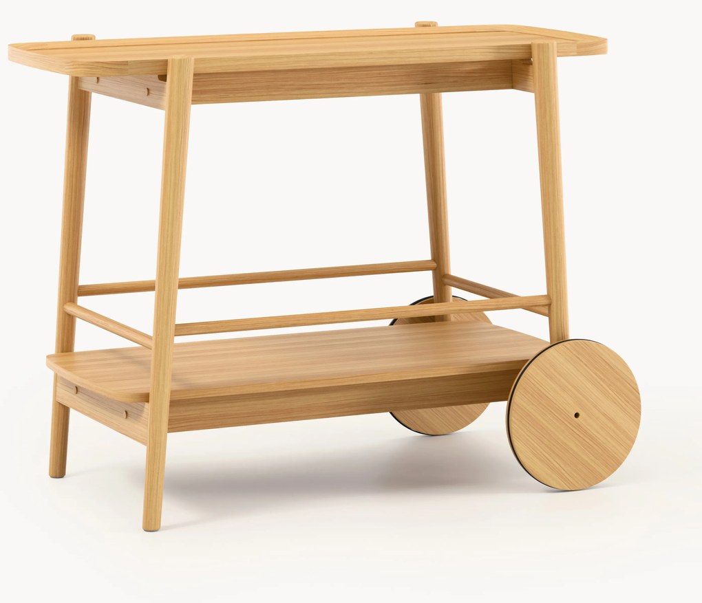 Carrello bar in legno Libby