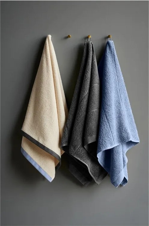 Asciugamano tipo terry grigio scuro in cotone 50x100 cm Line – Södahl