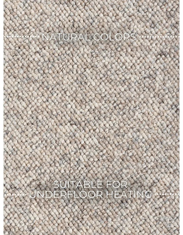 Passatoia grigia/color crema lavabile 80x240 cm Rocco Dark Cream – Elle Decoration