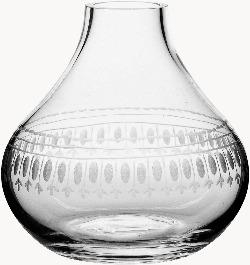 Vaso in cristallo soffiato Ovals, alt. 11 cm