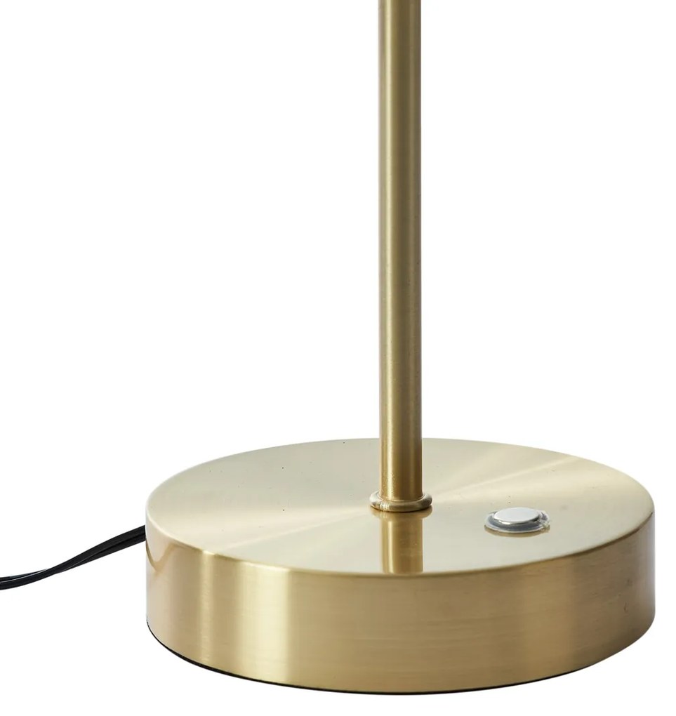 Lampada da tavolo di design oro con vetro opalino e LED dimmerabile - Joya