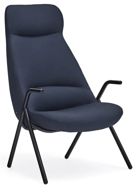 Poltrona blu scuro, altezza 114 cm Dins - Teulat