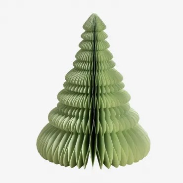 Confezione da 3 alberi di Natale in carta Noelle Verde - Sklum