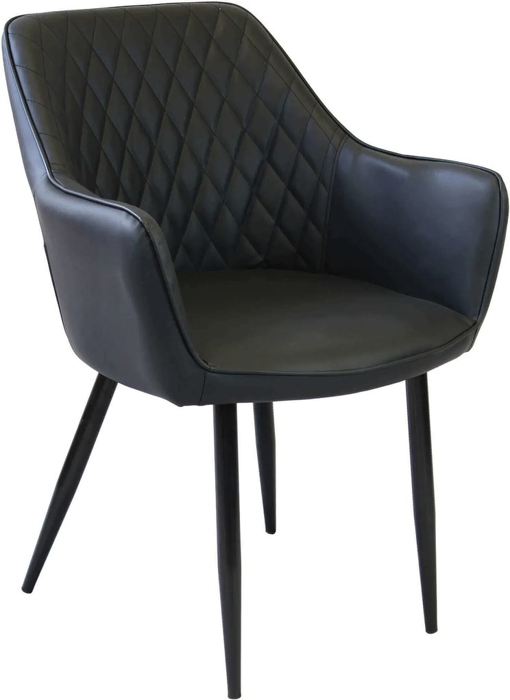 SANDY - poltrona imbottita per sala da pranzo in ecopelle