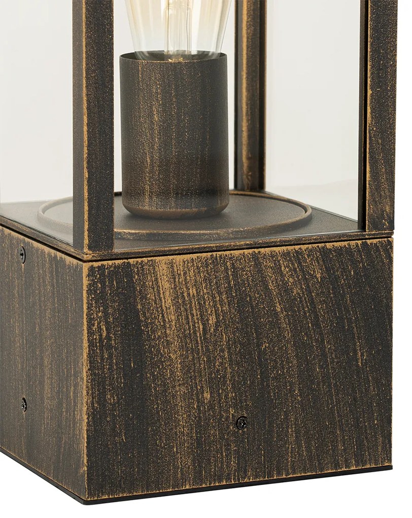 Lampada da terra da esterno vintage oro antico 40 cm IP44 - Charlois