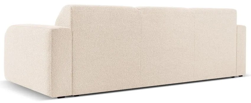 Divano in tessuto bouclé beige 235 cm Molino - Micadoni Home