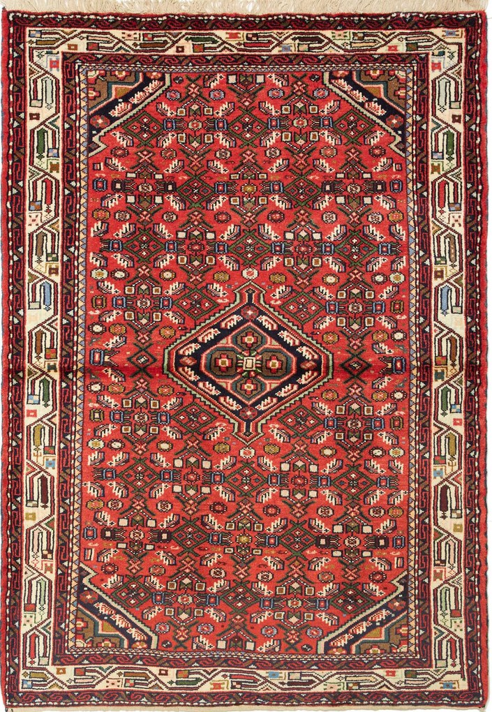 Hamedan Tappeto 150 x 110 (Iran) Annodato A Mano