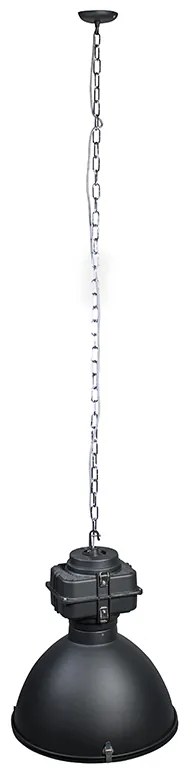 Lampada a sospensione industriale intelligente nera 53 cm incl. A60 Wifi - Sicko