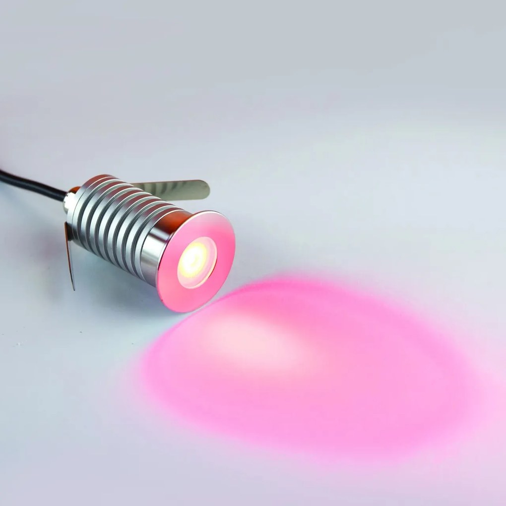 Faretto LED 3W IP67 luce ROSSO - Professional Colore Rosso